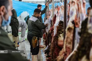 بازار عرضه بهداشتی دام زنده در عید قربان
