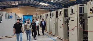 بازدید دانشجویان مهندسی برق دانشگاه آزاد مهریز از یک شرکت مرتبط با صنعت برق