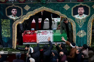 مراسم تشییع پیکرهای شهدای مدافع امنیت و مردم مظلوم