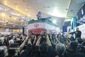 تشییع و خاکسپاری شهدای حملات رژیم صهیونیستی در قطعه42 بهشت زهرا(س)