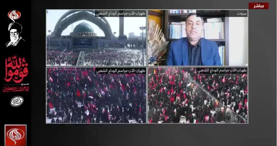 حضور گسترده مردم لبنان در تشییع رهبر شهید