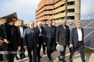 آیین افتتاح نیروگاه خورشیدی