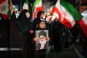 مراسم عزاداری در سوگ رهبر شهید انقلاب - میدان تجریش