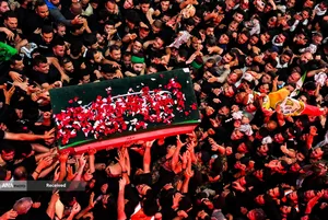 تشییع پیکر مطهر امام مجاهد شهید در کربلای معلی