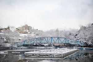 بارش برف زمستانی در تهران 