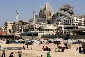 مردم آواره شهر غزه