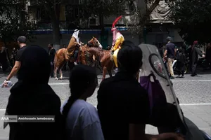 خیمه سوزان ظهر عاشورا - چهارراه گلوبندک تهران