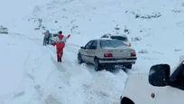 امدادرسانی هلال احمر به ۱۵۶ نفر گرفتار در برف و کولاک