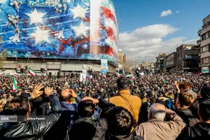 تجمع انتقام&zwnj;جویی شهادت رهبر معظم انقلاب در تهران