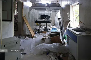 بازدید اصحاب رسانه از  خسارت وارده در دانشگاه شهید بهشتی