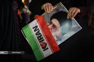 مراسم عزاداری در سوگ رهبر شهید انقلاب - میدان تجریش