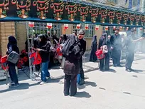 خدمت‌رسانی شبکه امداد سیار دانشگاه آزاد اسلامی در موکب‌ها و میان جمعیت