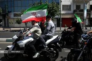 رژه بزرگ موتور سواران جان فدا در تهران