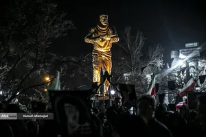 دومین شب عزاداری در سوگ رهبر شهید انقلاب - خیابان نبرد