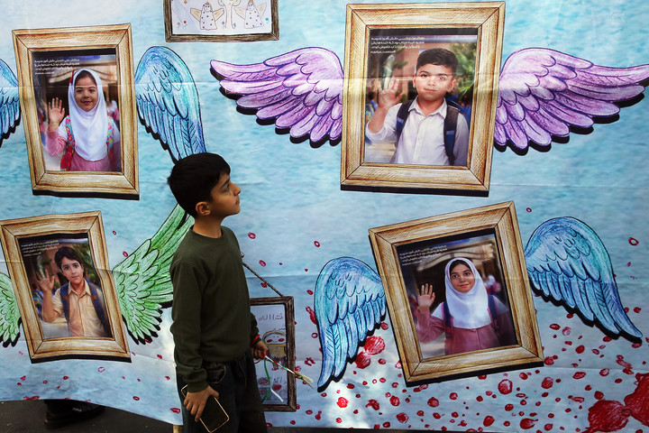 آیین چهلمین روز نوگلان دانش آموز میناب