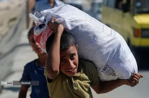 مردم آواره شهر غزه