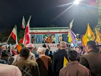 تأکید بر وحدت و امنیت ملی در اجتماع شبانه مردم بوکان و دانشگاهیان