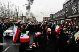 بمباران جنگنده های رژیم صهیونیستی - آمریکایی در راهپیمایی روز قدس تهران 1404