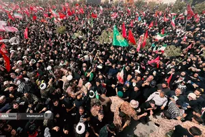 تشییع پیکر مطهر امام مجاهد شهید در شهر مقدس قم