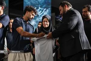 آیین استقبال از ملی پوشان 