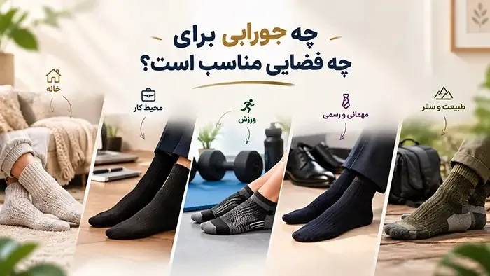 چه جورابی برای چه فضایی مناسب است؟

