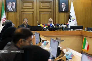 نشست خبری مهندس مهدی چمران رئیس شورای اسلامی شهر تهران