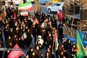 پیاده روی جاماندگان اربعین در ساری