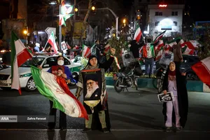 مراسم عزاداری در سوگ رهبر شهید انقلاب - میدان تجریش