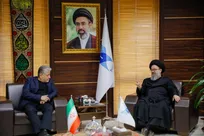 دیدار دکتر رنجبر ریاست دانشگاه آزاد اسلامی با رئیس حوزه ریاست خبرگان رهبری