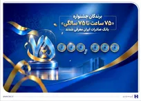 اهدای جوایز نقدی ۷۵ میلیون تومانی به کاربران برتر سپینو/ برندگان جشنواره «۷۵ ساعت تا ۷۵ سالگی» بانک صادرات ایران معرفی شدند