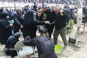 تشییع و خاکسپاری شهدای حملات رژیم صهیونیستی در قطعه42 بهشت زهرا(س)