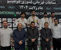 جوجیتسو کاران چهارمحال و بختیاری در بخش امید و تهران در بخش بزرگسالان بر سکوی نخست ایستادند