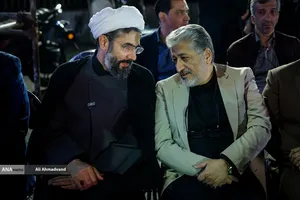 بیژن رنجبر رئیس دانشگاه آزاد اسلامی و حجت الاسلام مصطفی رستمی رئیس نهاد نمایندگی رهبری در دانشگاه&zwnj;ها