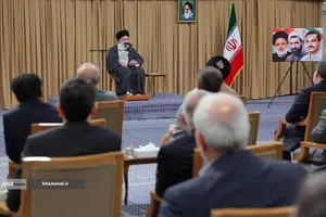 دیدار رئیس&zwnj;جمهور و اعضای هیئت دولت با مقام معظم رهبری