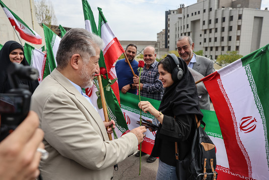 آیین استقبال از دانشجویان در دانشگاه آزاد اسلامی