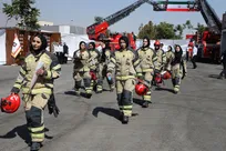مراسم بزرگداشت روز آتش‌نشان در برج میلاد تهران