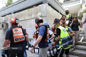 موشک باران سرزمین های اشغالی توسط سپاه پاسداران انقلاب اسلامی