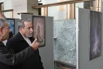 حضور عراقچی در نمایشگاه آثار استاد فرشچیان در مقر اروپایی سازمان ملل