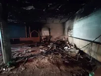 مسجد جامع امام سجاد(ع) تهران در آتش سوخت+ تصاویر