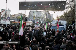 تشییع پیکر شهیدان لاریجانی، سلیمانی و شهدای ناو دنا نیروی دریایی ارتش