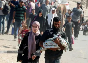 مردم آواره شهر غزه