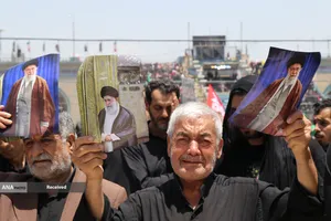 مراسم وداع با رهبر شهید انقلاب