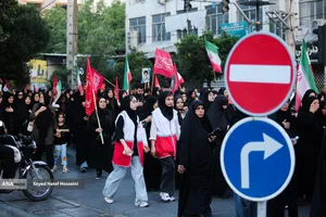 پیاده روی جاماندگان اربعین در ساری