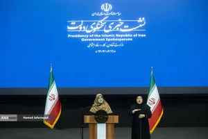 نشست خبری فاطمه مهاجرانی سخنگوی دولت با خبرنگاران