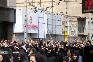 تشییع پیکر مطهر شهید سید مصطفی میر غفاری