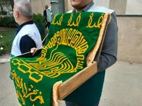 آغاز دهه کرامت در دانشگاه شهرقدس با اهتزاز پرچم رضوی