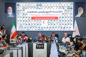 نشست خبری رئیس جمعیت هلال احمر