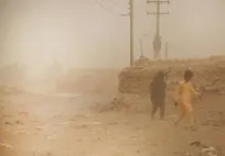 سرعت طوفان زابل برای چهارمین روز متوالی از ۱۰۰ کیلومتر بر ساعت عبور کرد