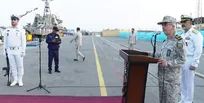 تجلیل سرلشکر باقری از نقش راهبردی ارتش در امنیت تنگه هرمز تا اقیانوس هند و باب المندب/ الحاق تجهیزات جدید به نیروی دریایی ارتش