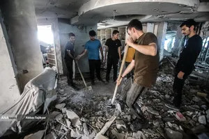 کمک نیروهای جهادی به جنگ زدگان